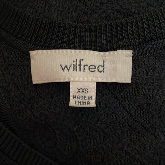 ARITZIA Wilfred Volant Black Lace Tank Top Size XXS - Picture 9 of 11